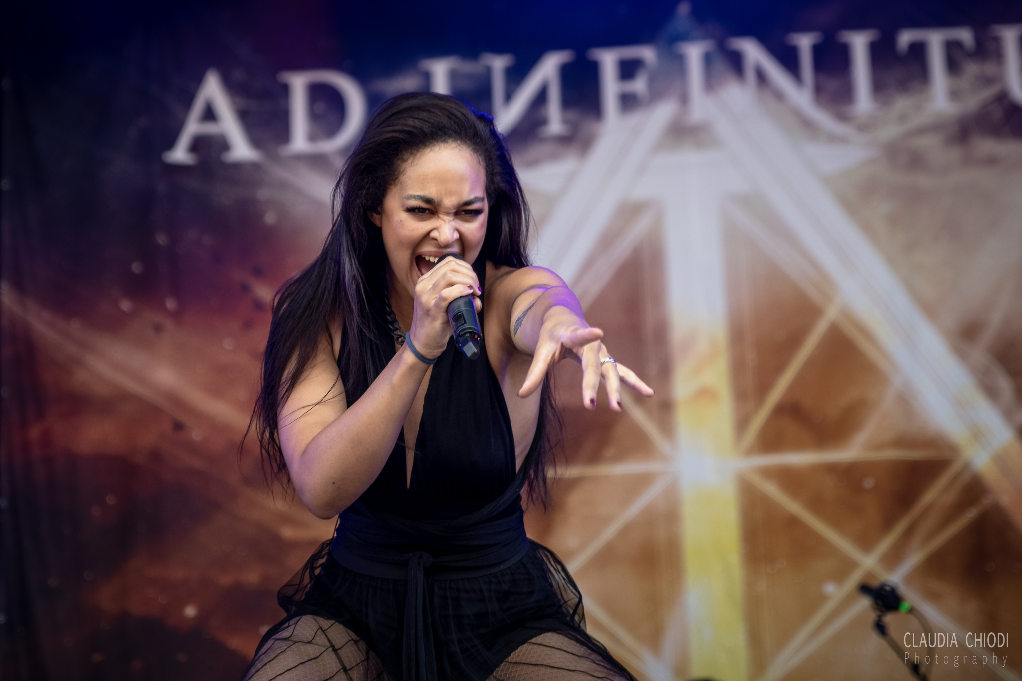 220820 Ad Infinitum playing at Rock The Lakes 2022 in Vallamand.
Photo: Claudia Chiodi 220820 Ad Infinitum playing at Rock The Lakes 2022 in Vallamand.
Photo: Claudia Chiodi