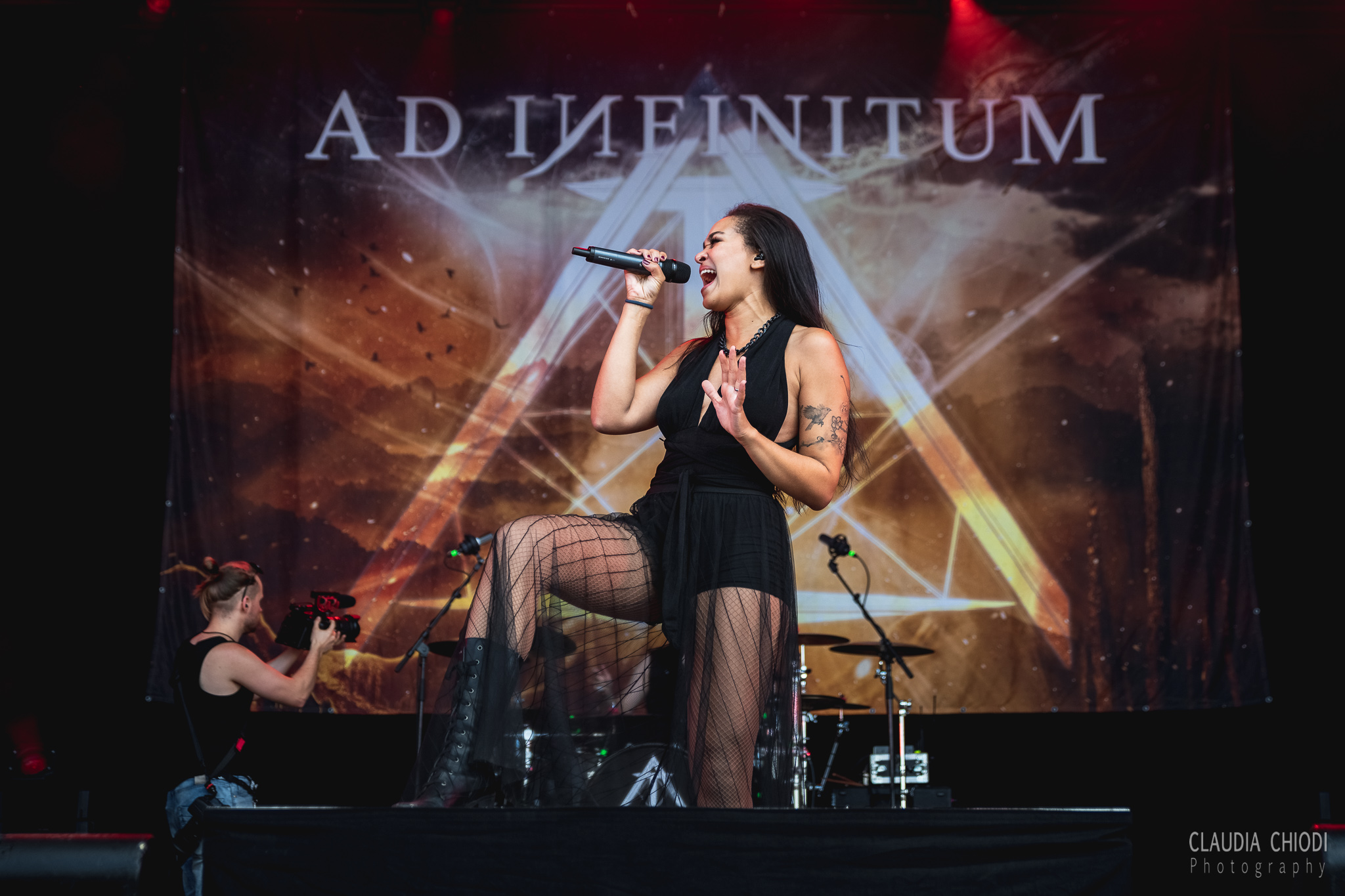 220820 Ad Infinitum playing at Rock The Lakes 2022 in Vallamand.
Photo: Claudia Chiodi 220820 Ad Infinitum playing at Rock The Lakes 2022 in Vallamand.
Photo: Claudia Chiodi