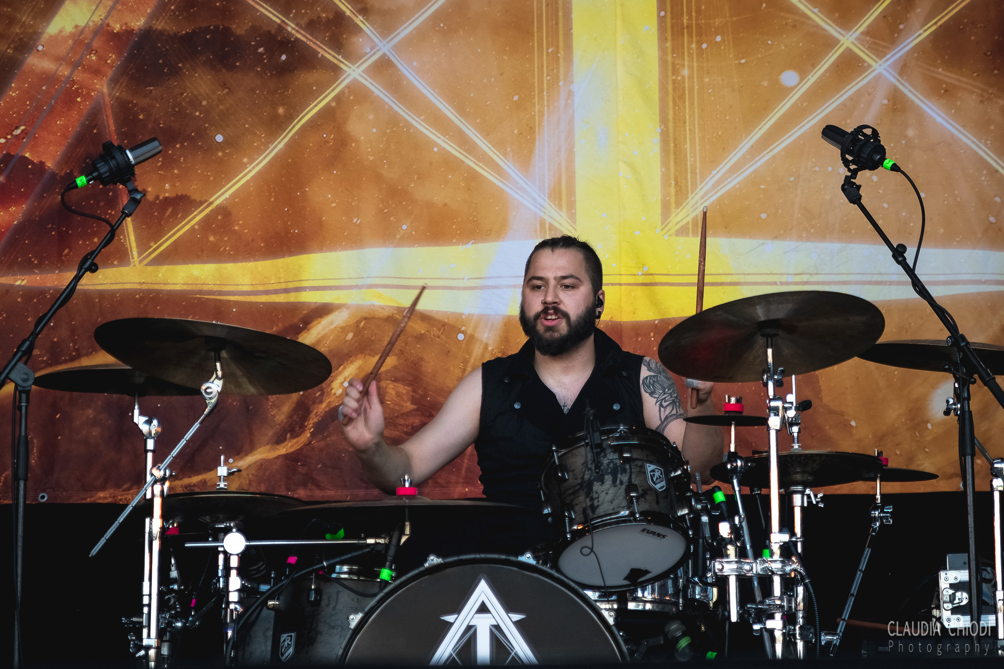 220820 Ad Infinitum playing at Rock The Lakes 2022 in Vallamand.
Photo: Claudia Chiodi 220820 Ad Infinitum playing at Rock The Lakes 2022 in Vallamand.
Photo: Claudia Chiodi