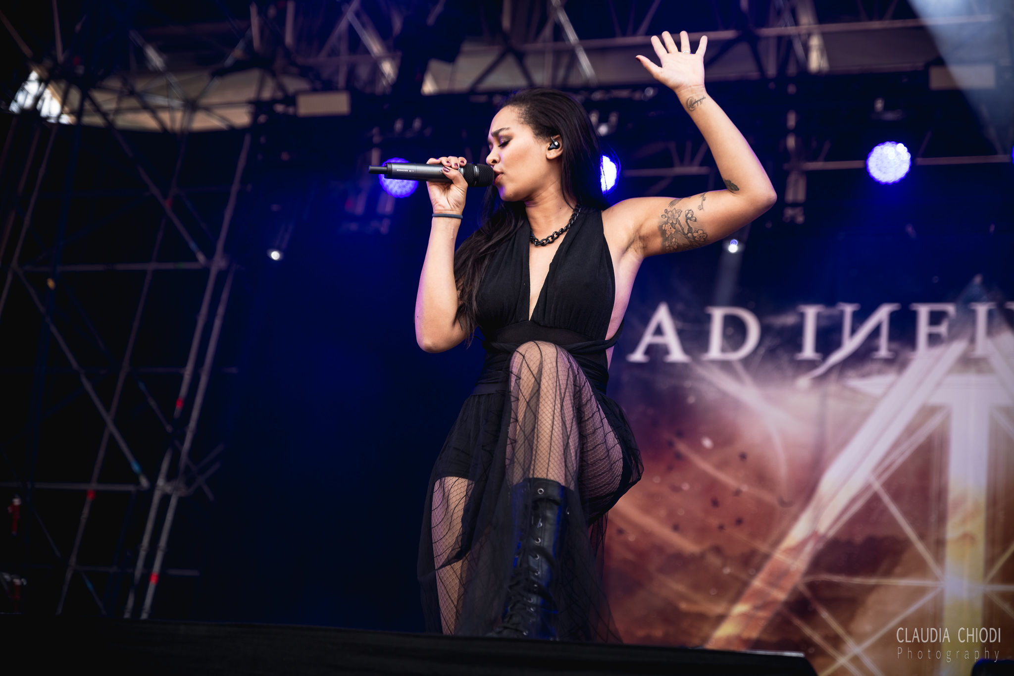 220820 Ad Infinitum playing at Rock The Lakes 2022 in Vallamand.
Photo: Claudia Chiodi 220820 Ad Infinitum playing at Rock The Lakes 2022 in Vallamand.
Photo: Claudia Chiodi