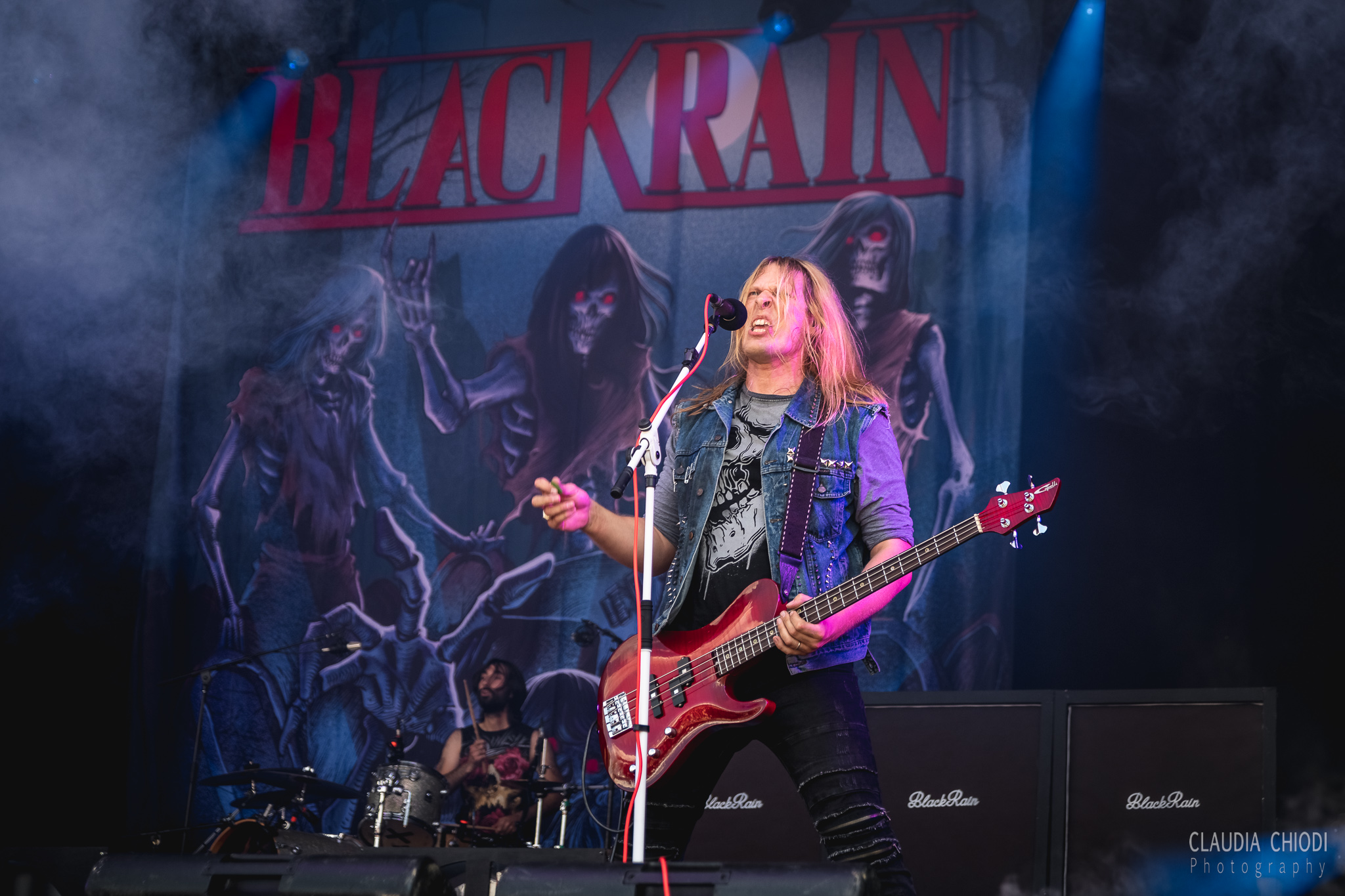 220821 BlackRain playing at Rock The Lakes 2022 in Vallamand.
Photo: Claudia Chiodi 220821 BlackRain playing at Rock The Lakes 2022 in Vallamand.
Photo: Claudia Chiodi