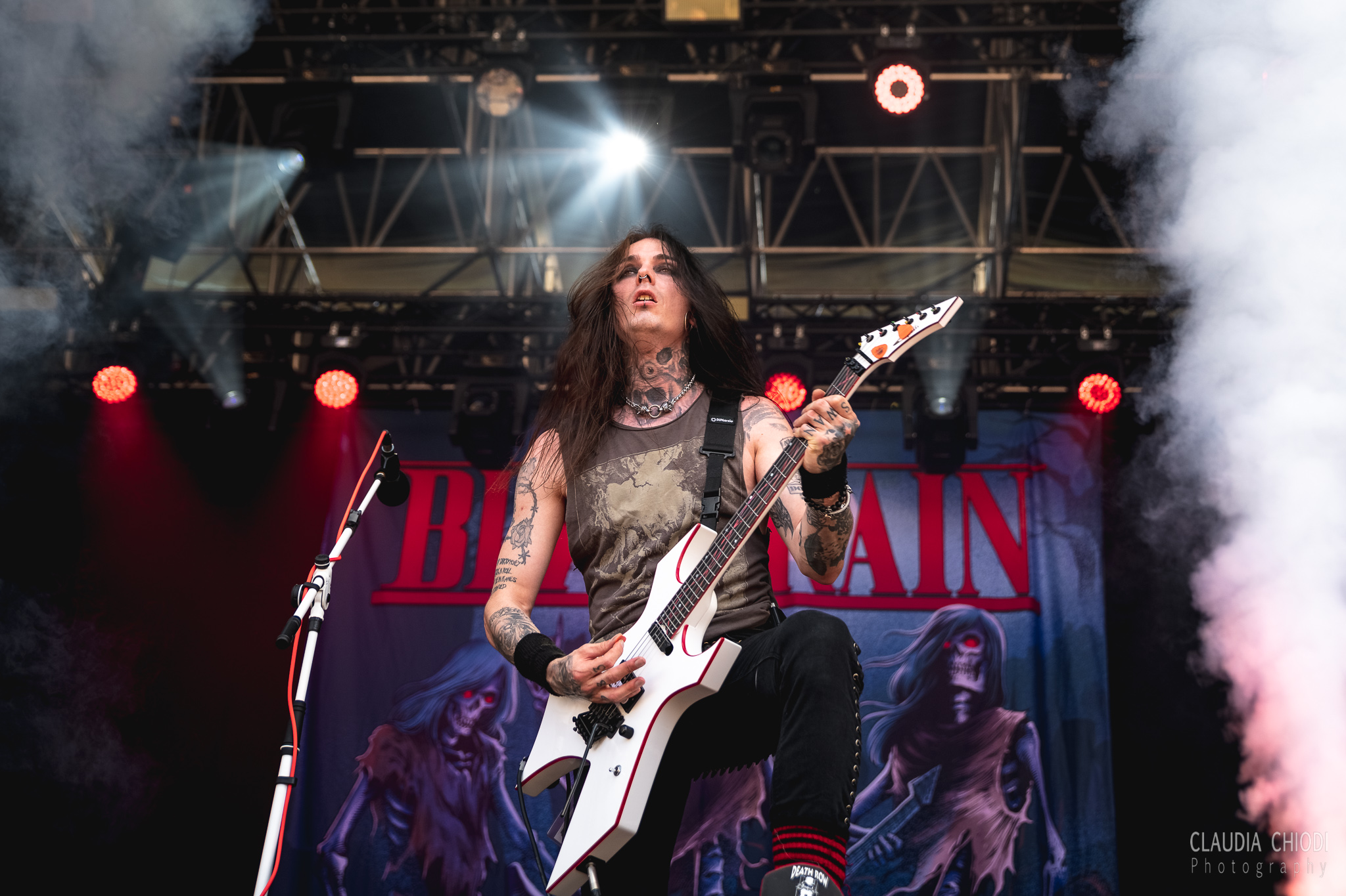 220821 BlackRain playing at Rock The Lakes 2022 in Vallamand.
Photo: Claudia Chiodi 220821 BlackRain playing at Rock The Lakes 2022 in Vallamand.
Photo: Claudia Chiodi