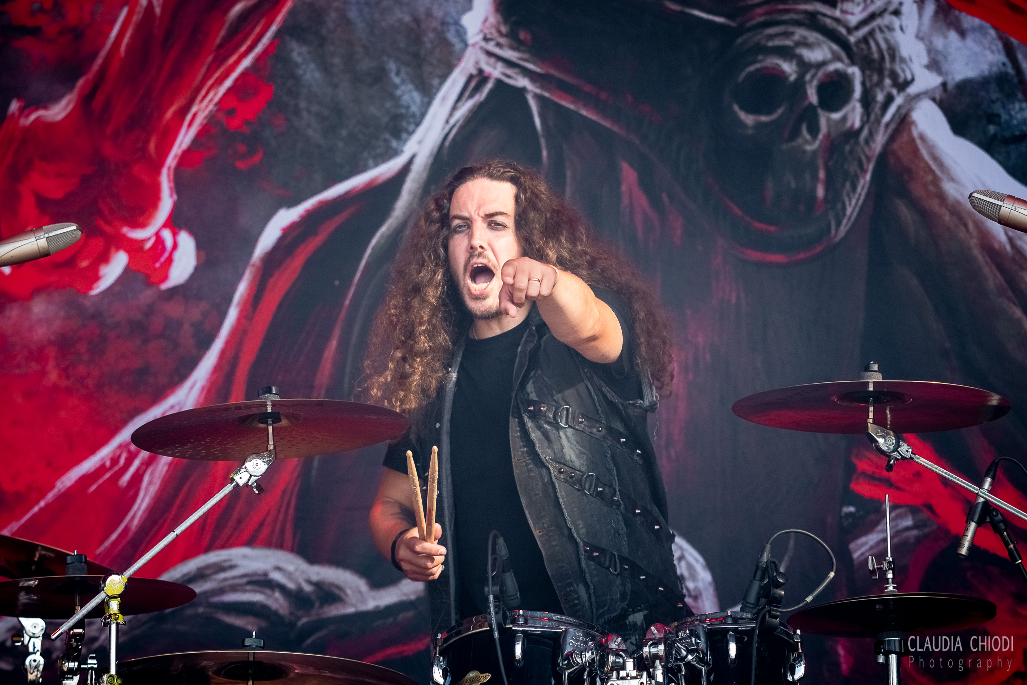 220820 Bloodbound playing at Rock The Lakes 2022 in Vallamand.
Photo: Claudia Chiodi 220820 Bloodbound playing at Rock The Lakes 2022 in Vallamand.
Photo: Claudia Chiodi