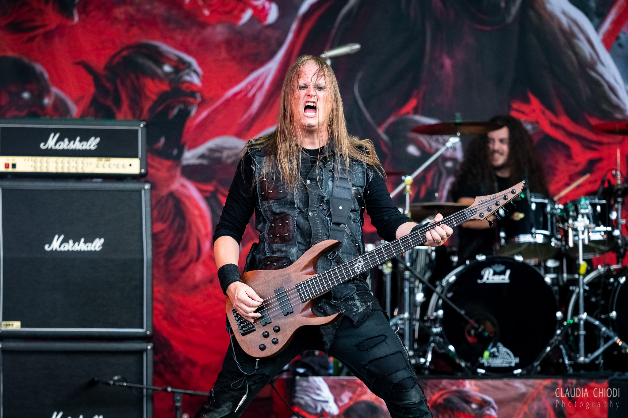 220820 Bloodbound playing at Rock The Lakes 2022 in Vallamand.
Photo: Claudia Chiodi 220820 Bloodbound playing at Rock The Lakes 2022 in Vallamand.
Photo: Claudia Chiodi