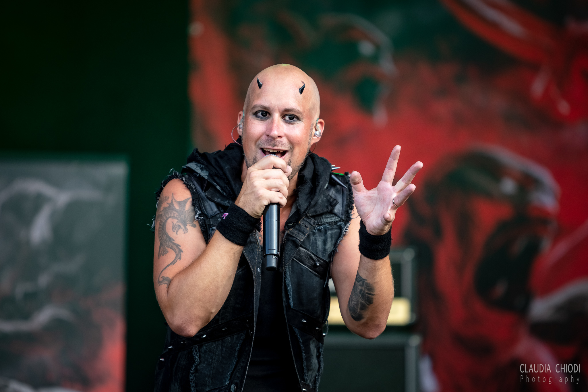 220820 Bloodbound playing at Rock The Lakes 2022 in Vallamand.
Photo: Claudia Chiodi 220820 Bloodbound playing at Rock The Lakes 2022 in Vallamand.
Photo: Claudia Chiodi