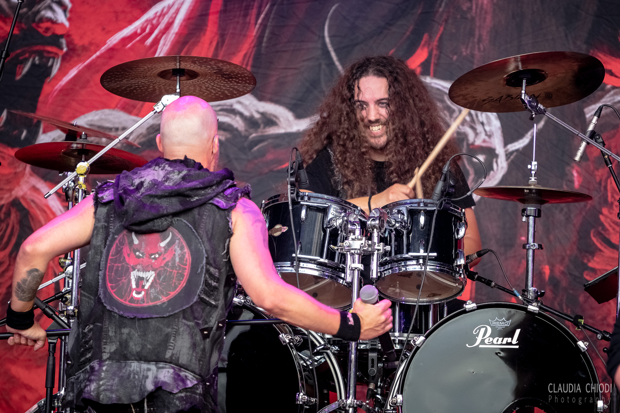 220820 Bloodbound playing at Rock The Lakes 2022 in Vallamand.
Photo: Claudia Chiodi 220820 Bloodbound playing at Rock The Lakes 2022 in Vallamand.
Photo: Claudia Chiodi