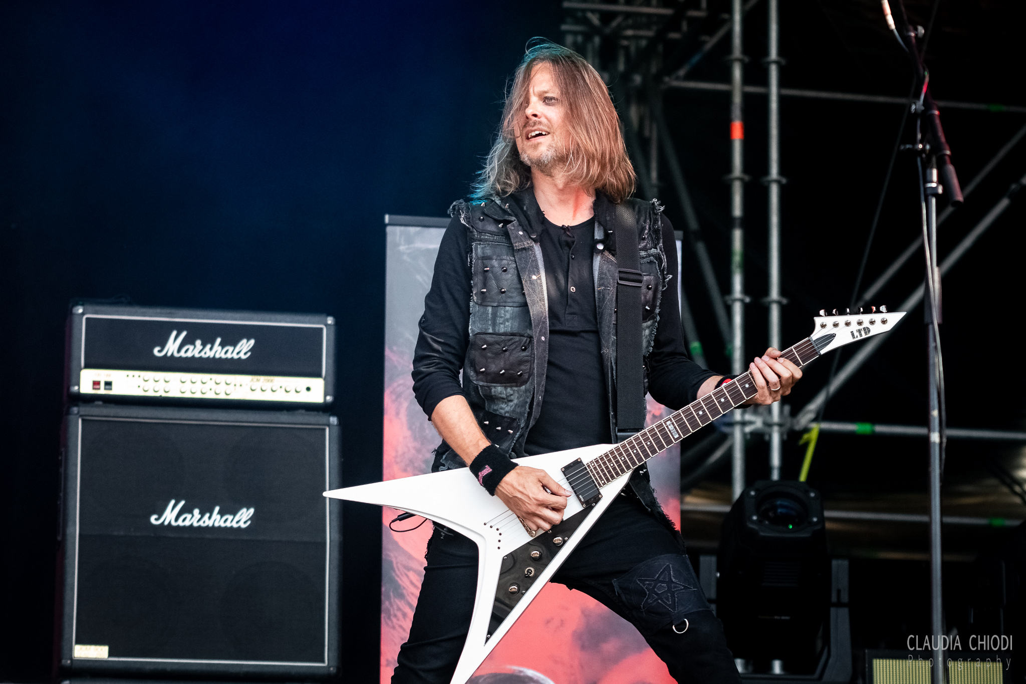 220820 Bloodbound playing at Rock The Lakes 2022 in Vallamand.
Photo: Claudia Chiodi 220820 Bloodbound playing at Rock The Lakes 2022 in Vallamand.
Photo: Claudia Chiodi