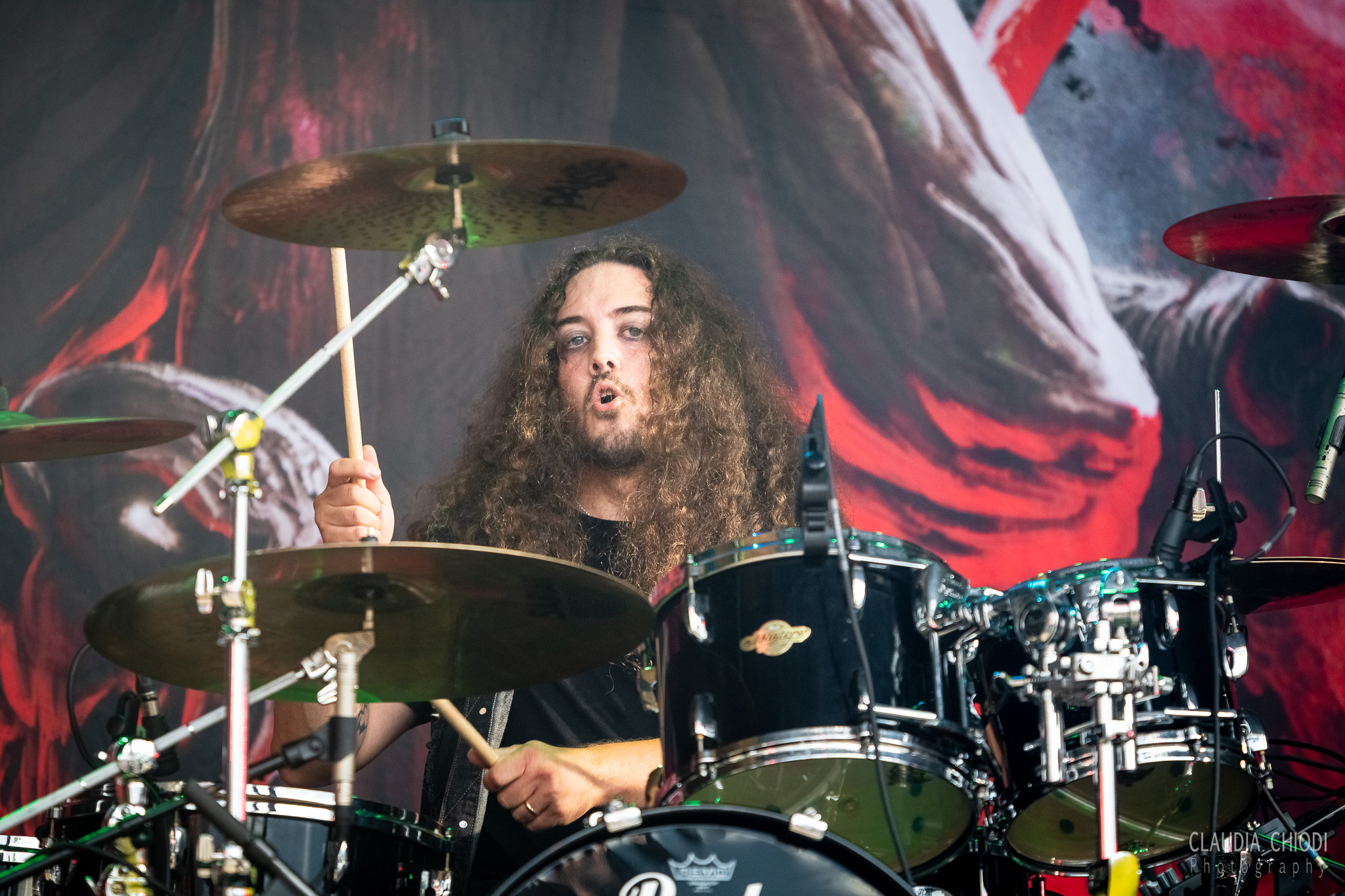 220820 Bloodbound playing at Rock The Lakes 2022 in Vallamand.
Photo: Claudia Chiodi 220820 Bloodbound playing at Rock The Lakes 2022 in Vallamand.
Photo: Claudia Chiodi