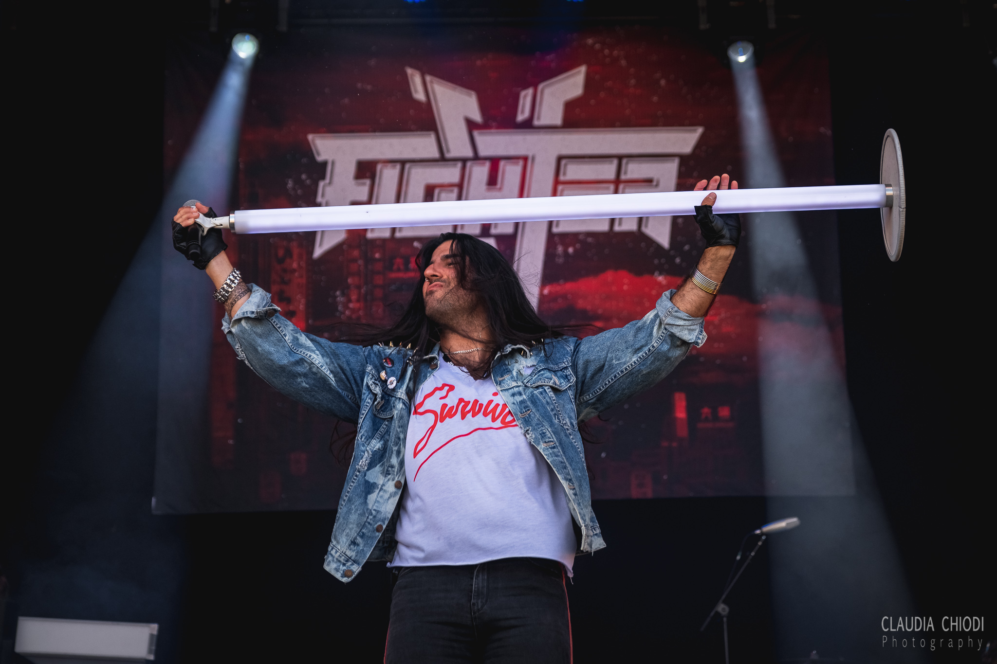 220821 Fighter V playing at Rock The Lakes 2022 in Vallamand.
Photo: Claudia Chiodi 220821 Fighter V playing at Rock The Lakes 2022 in Vallamand.
Photo: Claudia Chiodi