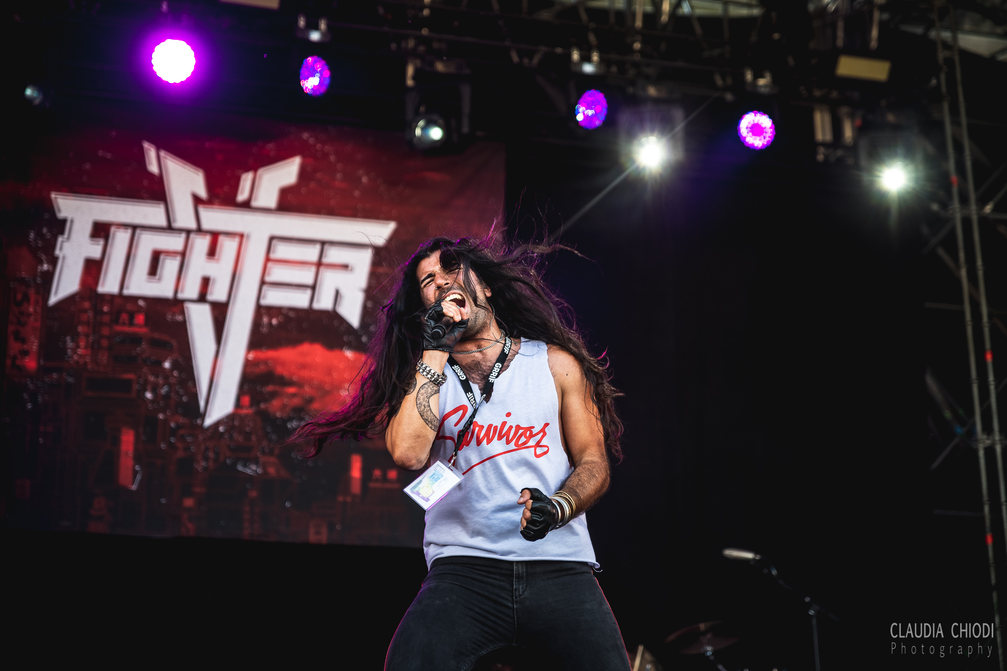 220821 Fighter V playing at Rock The Lakes 2022 in Vallamand.
Photo: Claudia Chiodi 220821 Fighter V playing at Rock The Lakes 2022 in Vallamand.
Photo: Claudia Chiodi