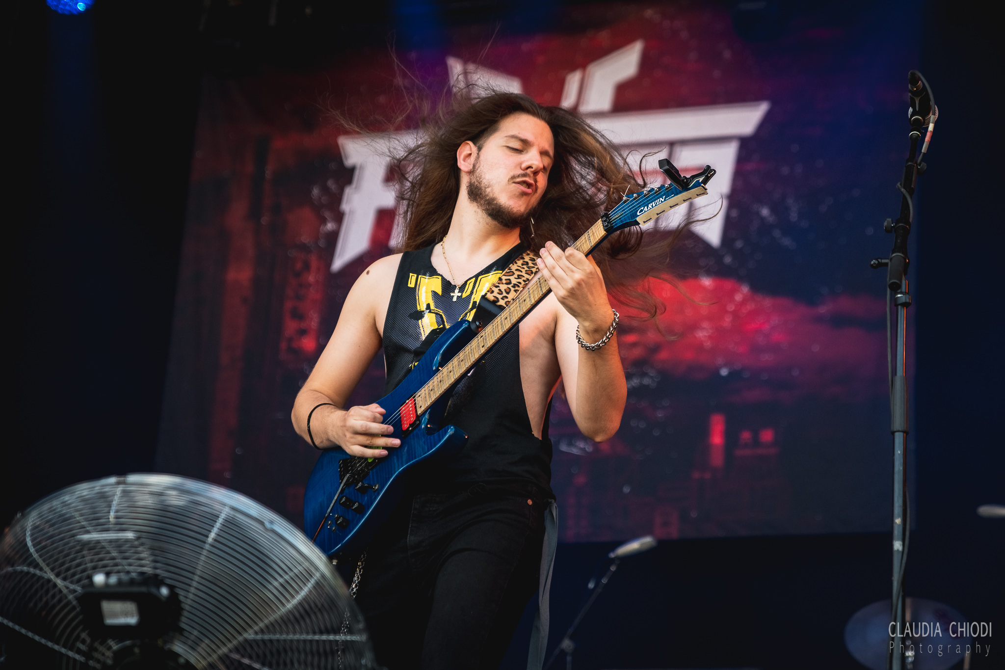 220821 Fighter V playing at Rock The Lakes 2022 in Vallamand.
Photo: Claudia Chiodi 220821 Fighter V playing at Rock The Lakes 2022 in Vallamand.
Photo: Claudia Chiodi