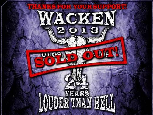 Wacken 2013 – ausverkauft und erweitertes Lineup
