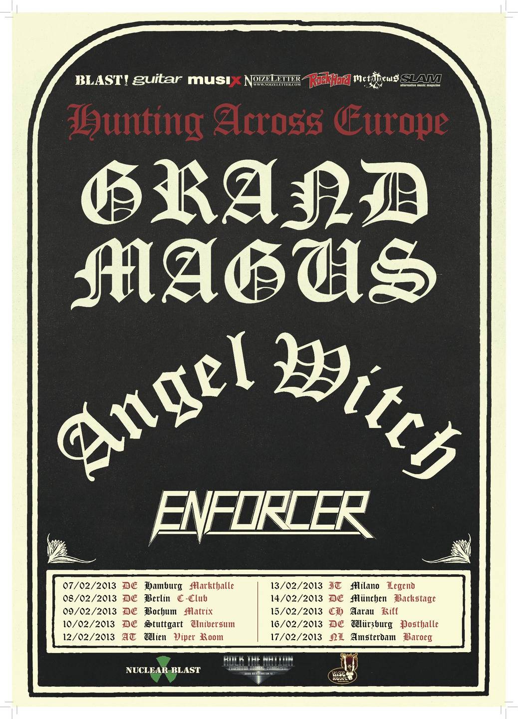 GRAND MAGUS â€“ „Hunting across Europe Tour“