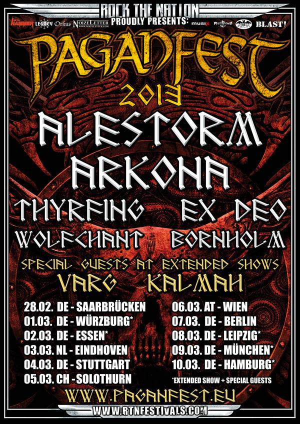 Rock the Nation presents: PAGANFEST – Running Order verÃ¶ffentlicht!