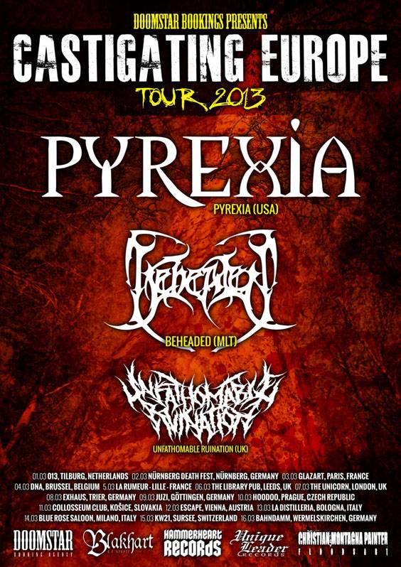 hammerheart records presents – Castigating Europe Tour 2013