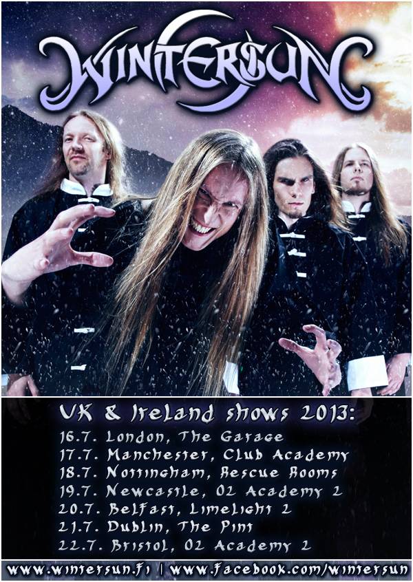 WINTERSUN â€“ touren UK und Irland im Juli