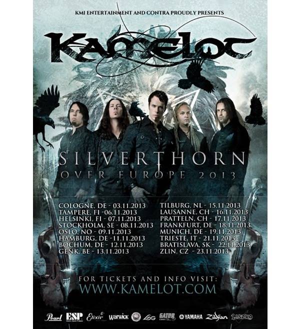 KAMELOT Announce European Tour 2013