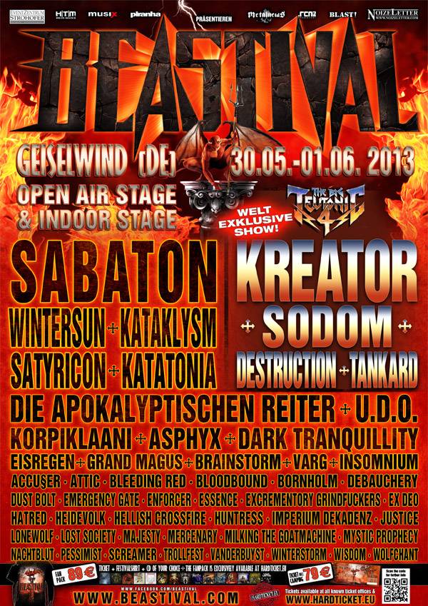 BEASTIVAL – Weitere Bands bestÃ¤tigt, Running Order wird am Freitag, 05.04., verÃ¶ffentlicht