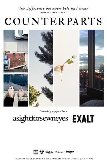 COUNTERPARTS ANNOUNCE OFFICIAL ALBUM RELEASE TOUR DATES (6/6)