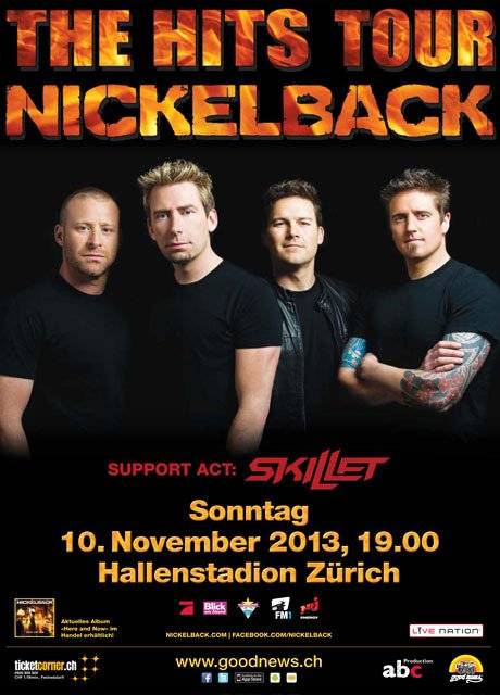 nickelback rocken den november in zÃ¼rich