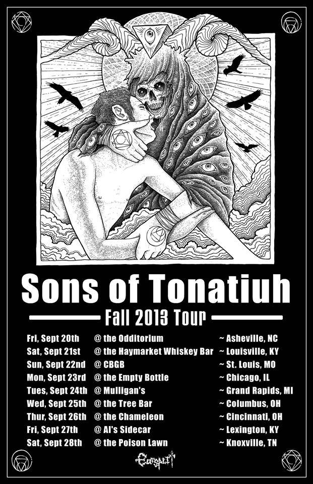 SONS OF TONATIUH Announces Another Bout Of Roadside Debauchery