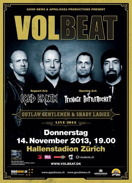 nickelback und Volbeat im hallenstadion