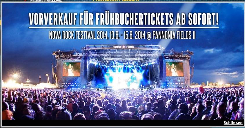 HEADLINER SHOW von Black sabbath AM NOVA ROCK FESTIVAL 2014