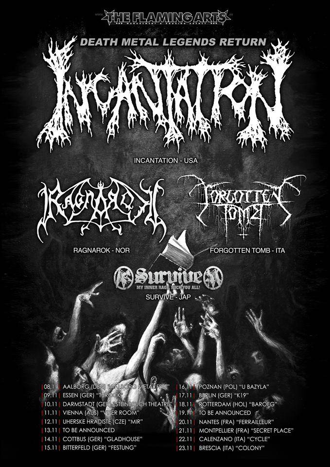 FORGOTTEN TOMB und RAGNAROK starten heute ihre Europatour