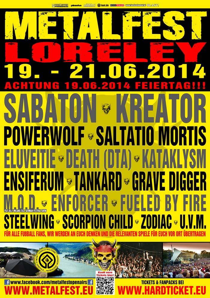 METALFEST LORELEY 2014 â€“ Mehr Bands bestÃ¤tigt: In Extremo, Eluveitie, Brainstorm, Winterstorm