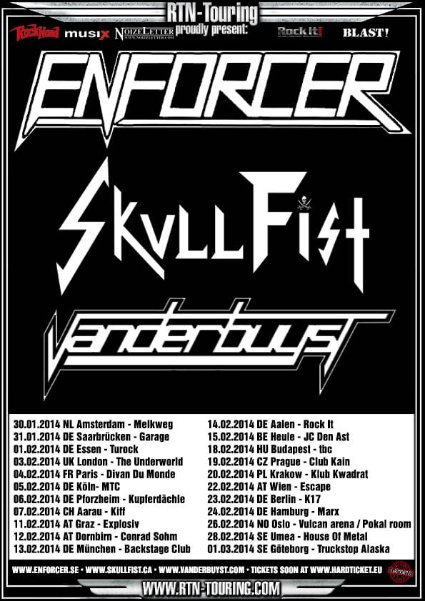 ENFORCER & SKULL FIST Tour 2014