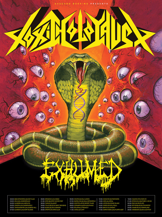 TOXIC HOLOCAUST and EXHUMED team up for European tour in February/March 2014