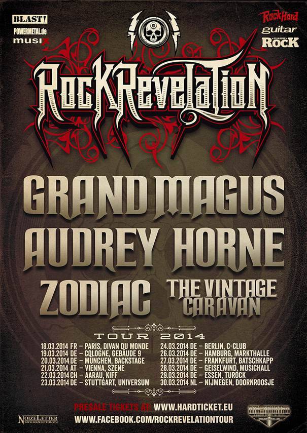 GRAND MAGUS & THE VINTAGE CARAVAN â€“ Rock Revelation Tour 2014