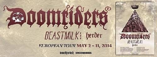DOOMRIDERS, BEASTMILK & HERDER – Europa Tour Dates!