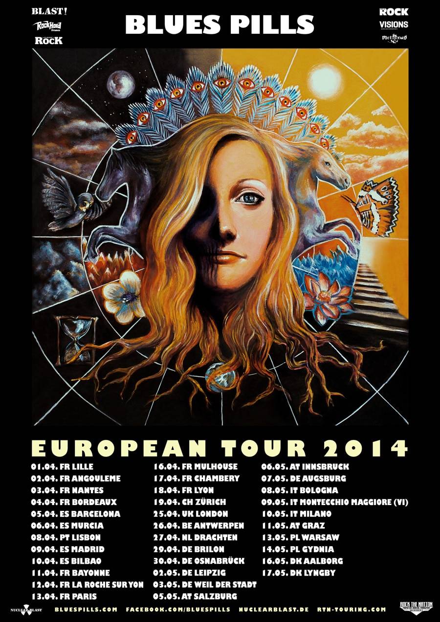 BLUES PILLS â€“ kÃ¼ndigen Europa-Headliner-Tour fÃ¼r 2014 an!