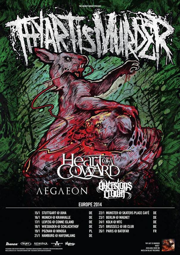 THY ART IS MURDER â€“ auf Tour im Januar & Februar!