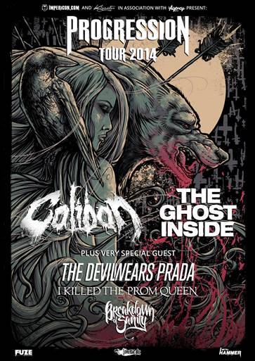 CALIBAN â€“ â€žProgression Tour 2014â€