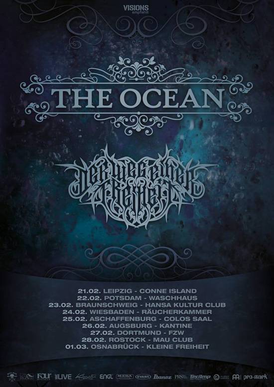 THE OCEAN werden sich im Februar auf eine kurze Headlinertour durch Deutschland begeben.
