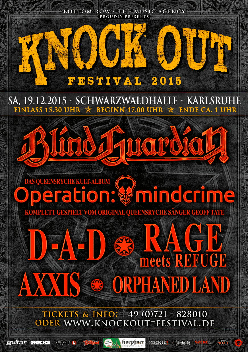 KNOCK OUT FESTIVAL â€“ RAGE meets REFUGE bestÃ¤tigt