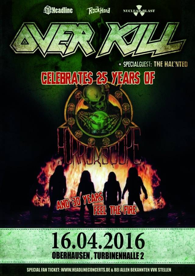 OVERKILL – Spezial-Show am 16.04.2016