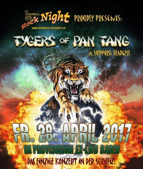 TYGERS OF PAN TANG exklusiv im Provisorium Baden