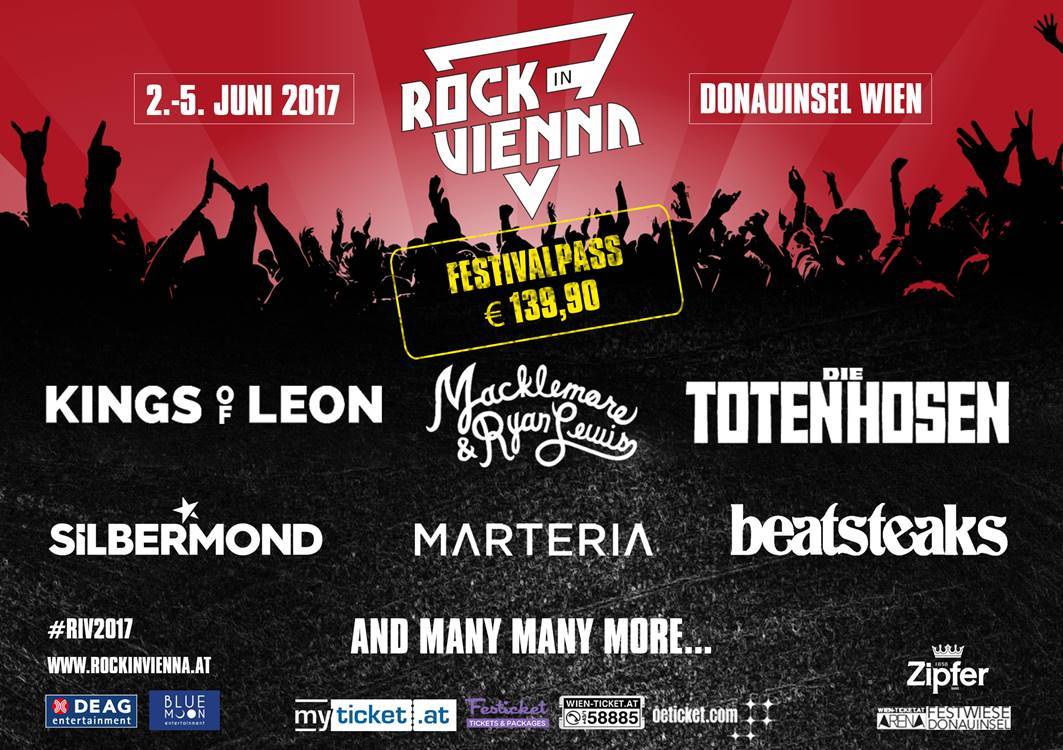Pfingsten in Wien – Rock In Vienna 2017  vom 02. bis 05.06.17