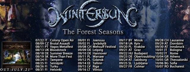 WINTERSUN – 2018 Tour mit ARCH ENEMY, TRIBULATION und JINJER durch Europa