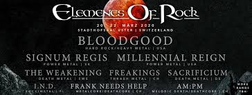 ELEMENTS OF ROCK – Indoorfestival in Uster