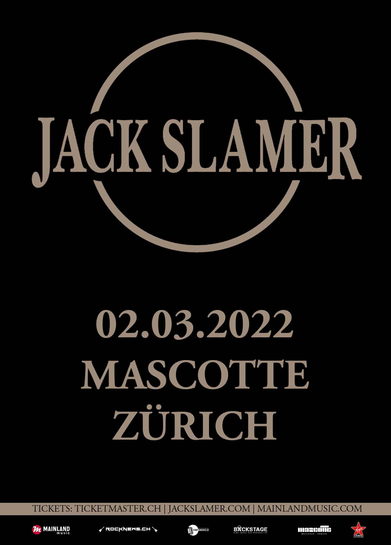 JACK SLAMER – Konzert verschoben