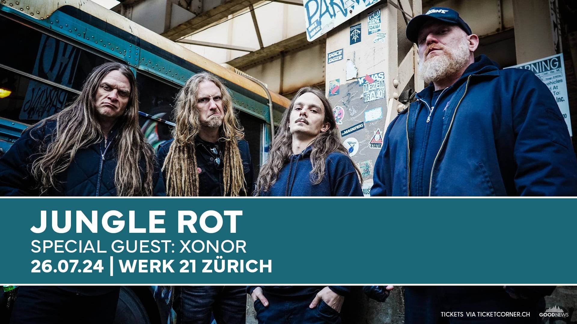 Reminder – JUNGLE ROT am Freitag in Zürich