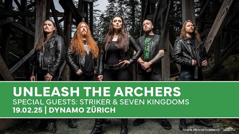 ROCKNEWS präsentiert UNLEASH THE ARCHERS im kommenden Februar im Dynamo