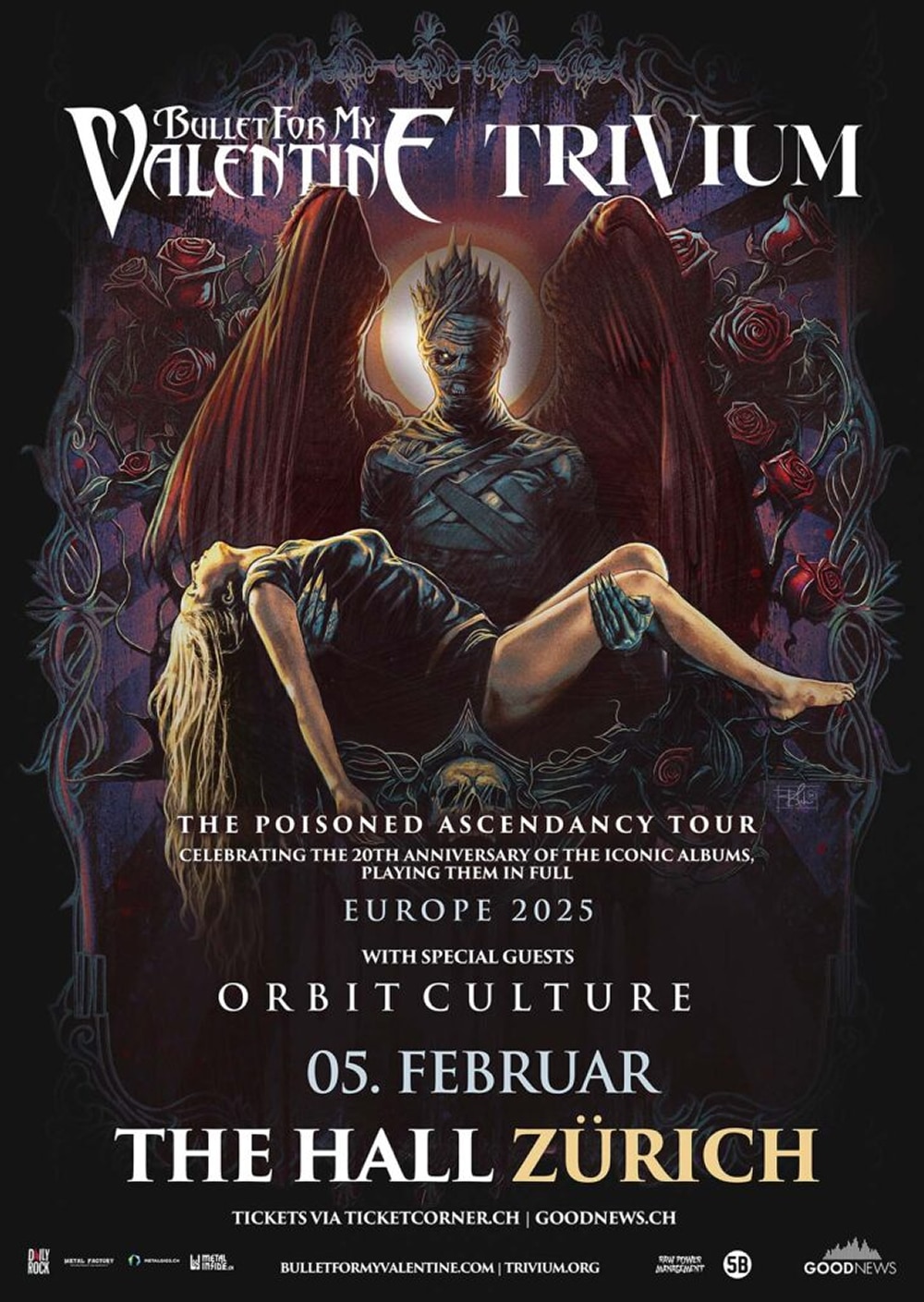 Metalcore-Highlight in Zürich: BULLET FOR MY VALENTINE und TRIVIUM feiern mit ihrer Jubiläumstour