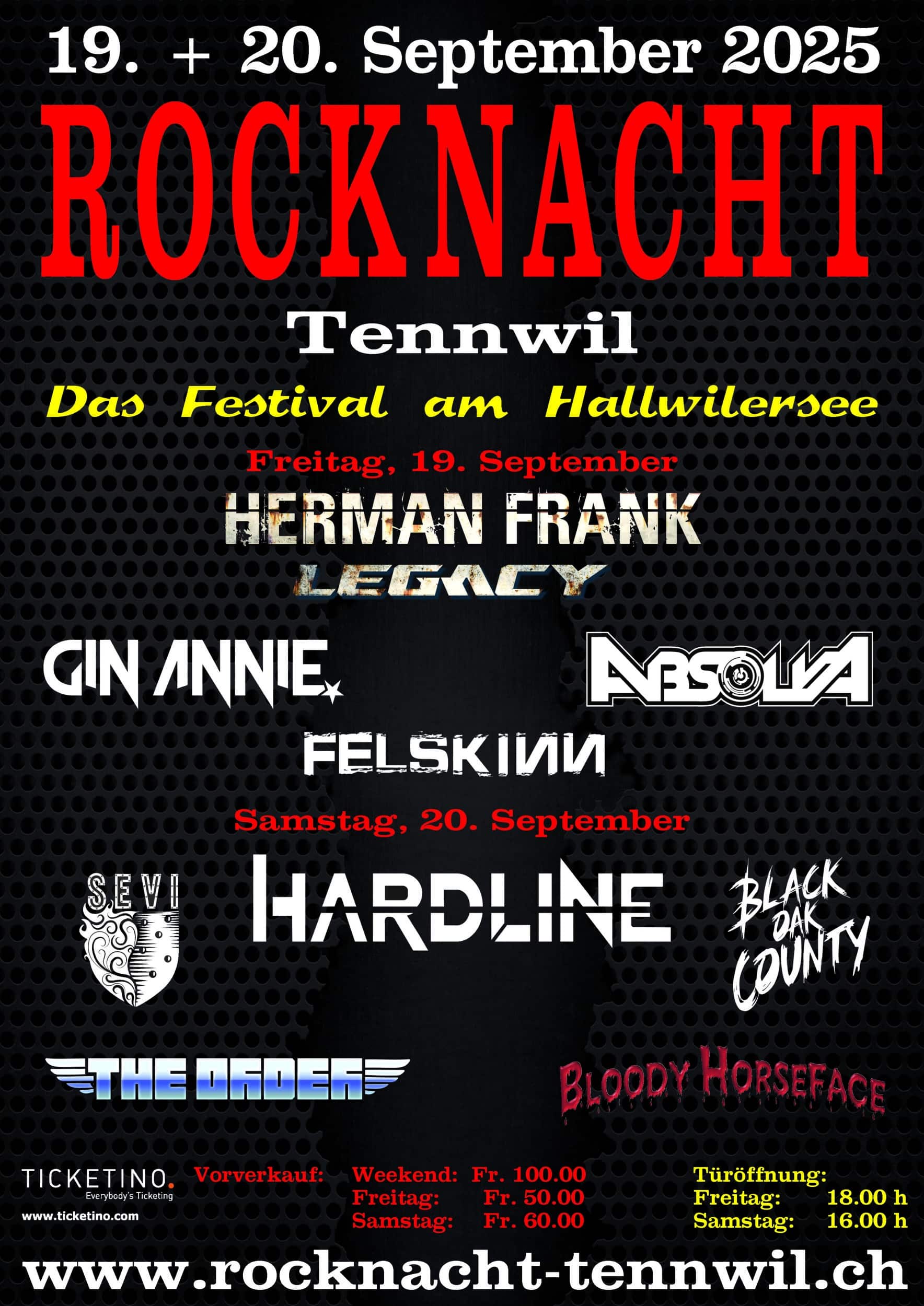 ROCKNACHT TENNWIL – Freitag